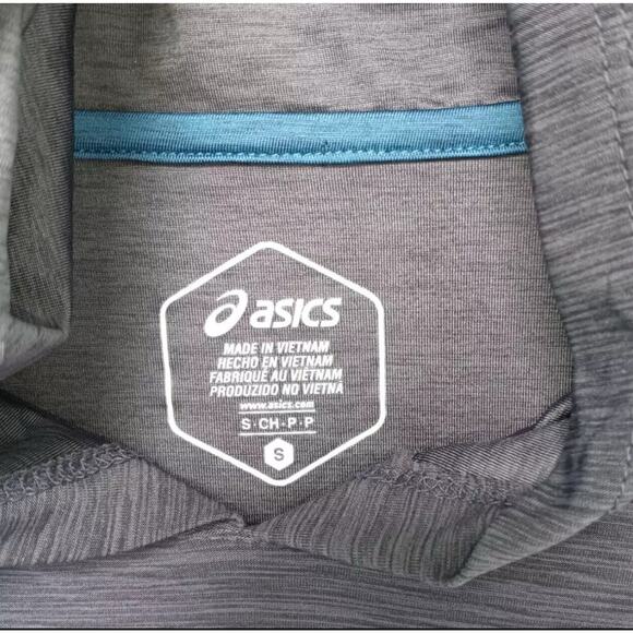 Asics Hooded Jersey Pull Over Men's Size S Soft Lightweight Heathered Grey - Picture 8 of 12